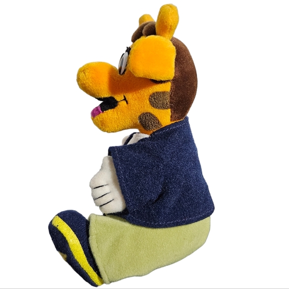 Vintage Geoffrey Giraffe Toys R Us Sitting Plush 6.5" Embroidered Logo Rare - Picture 2 of 8